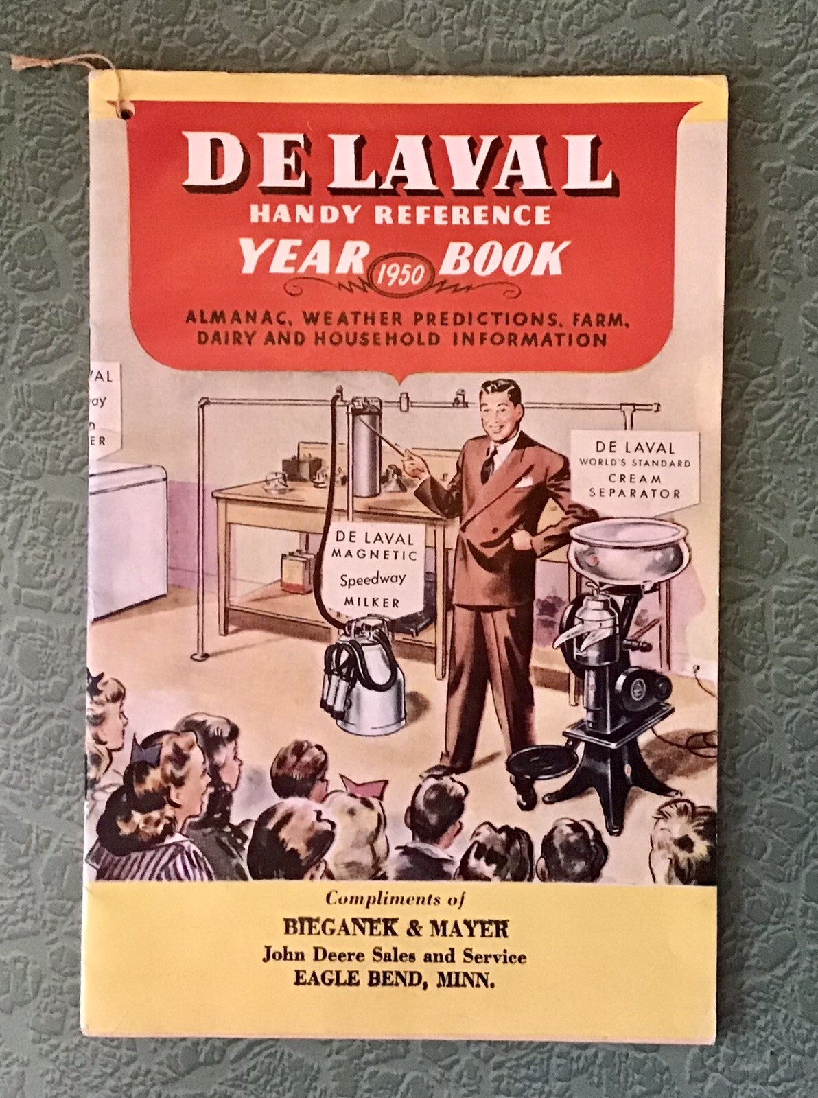 1950 DELAVAL Almanac Yearbook Weather Farm Dairy Agriculture JOHN DEERE SALES