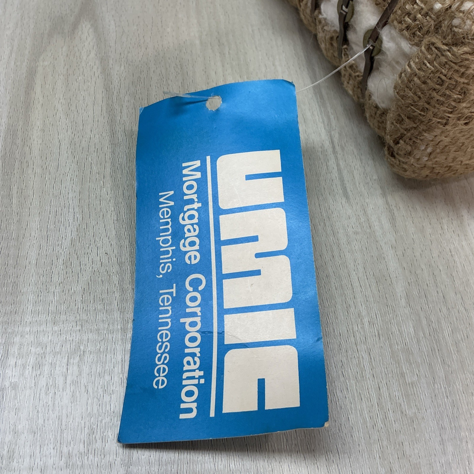 Vintage Cotton Bale Souvenir From Tennessee – Small 4.4 Oz Miniature With Tag
