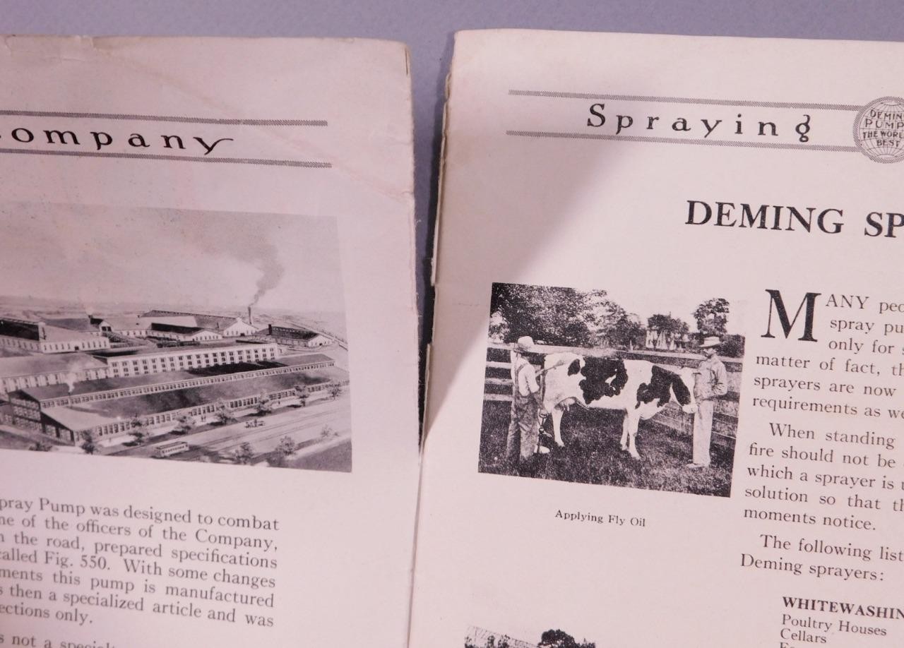 1928 Deming Sprayer Catalog Special Letter & Order Form w Prices Salem OH D2F11