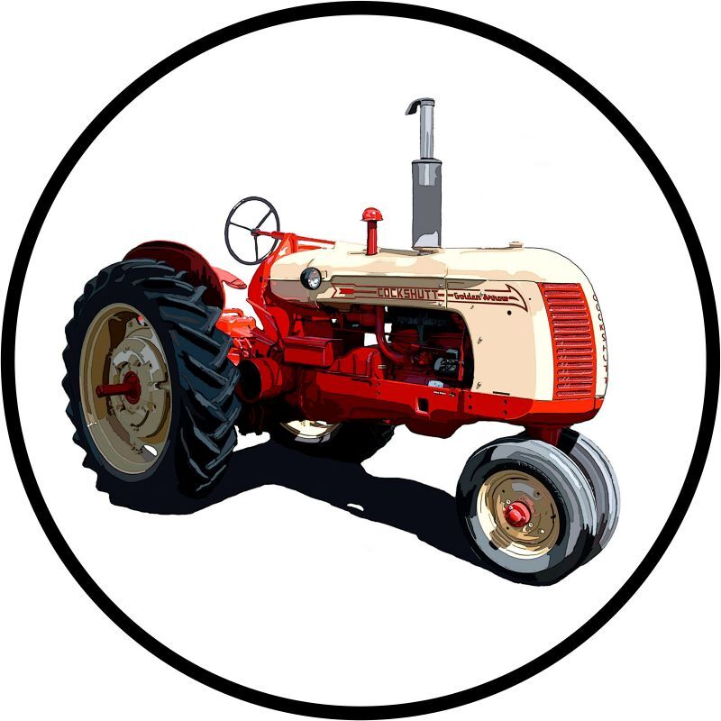 Cockshutt Golden Arrow Tractor NEW Metal Sign 28&Prime; Dia. Round AMERICAN STEEL