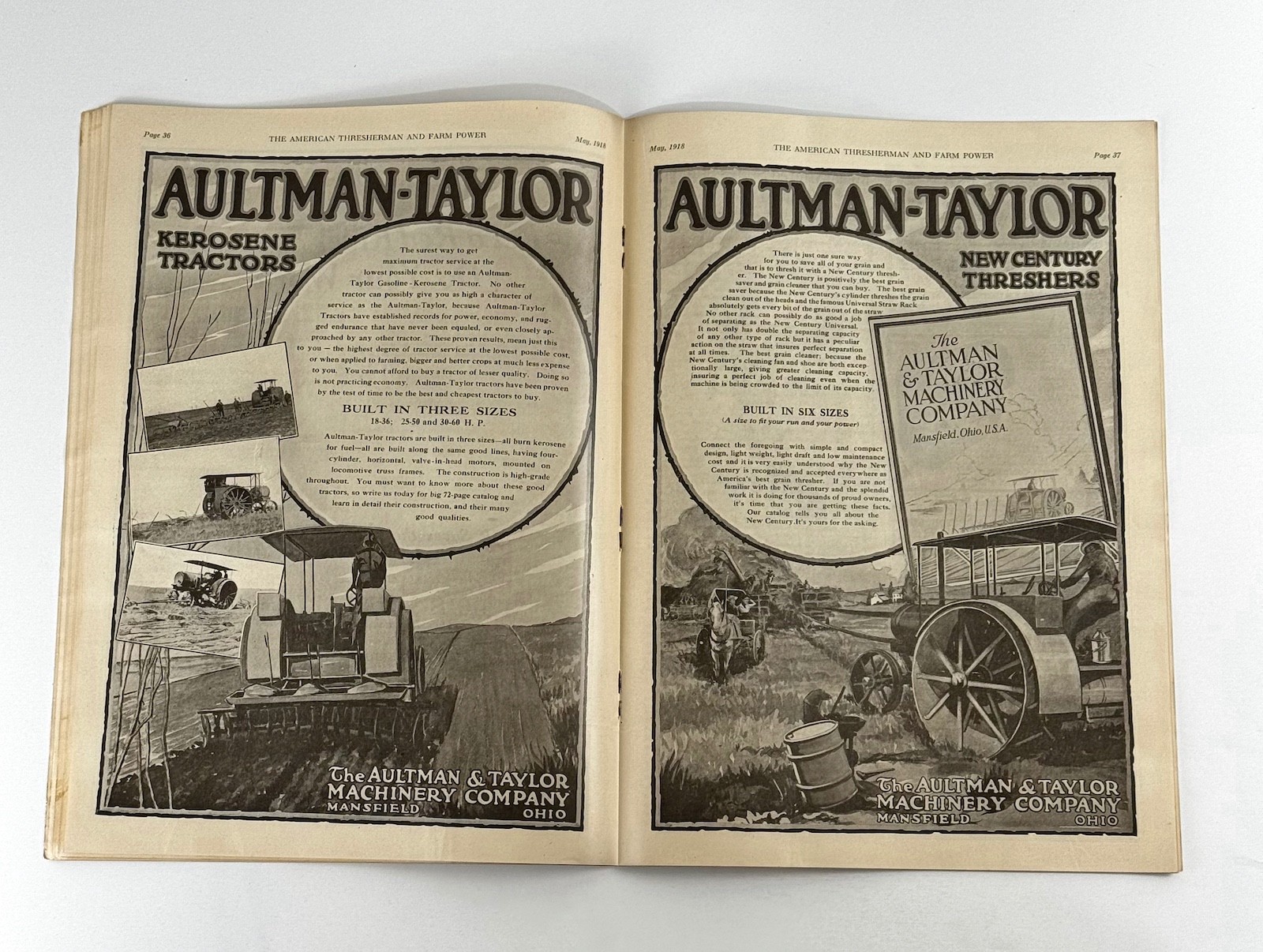 The American Thresherman & Farm Power MAGAZINE May 1918 MADISON, WIS.