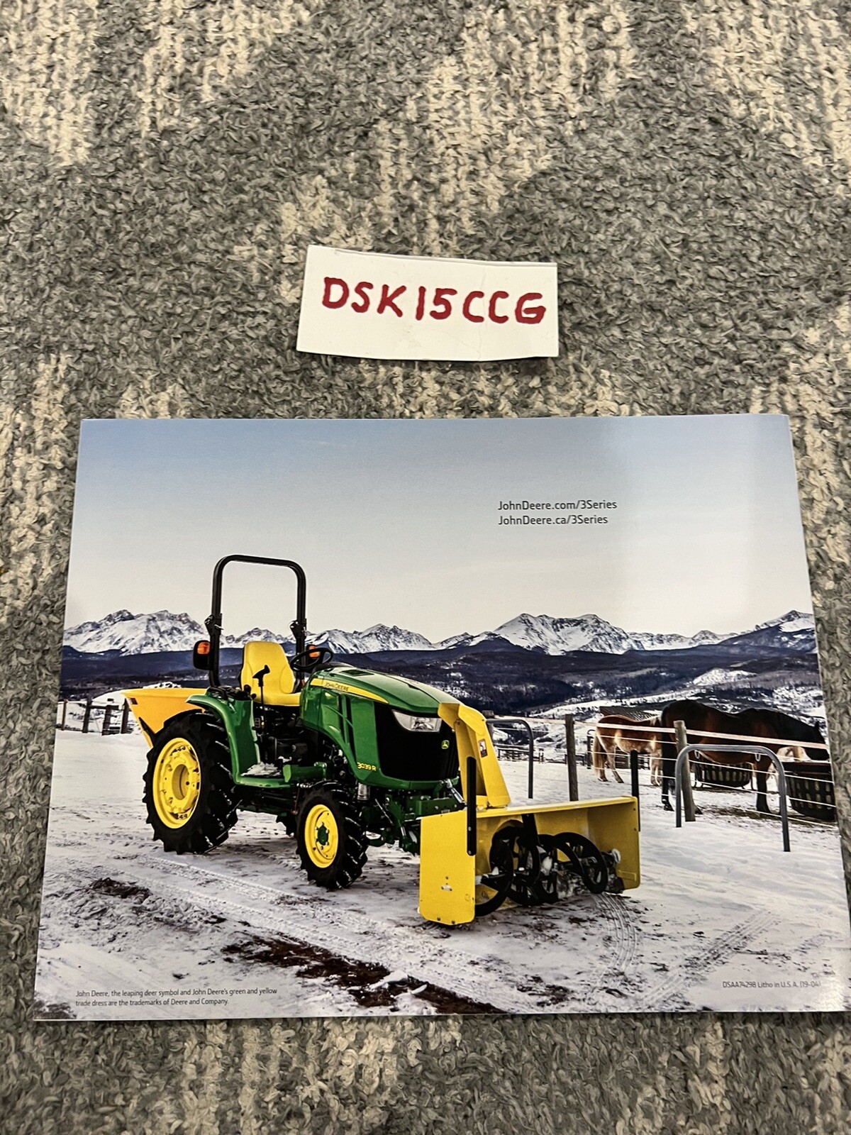JOHN DEERE 3 SERIES TRACTOR BROCHURE NEW HARD TO FIND