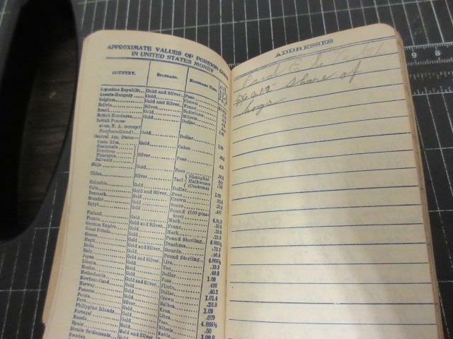 1912 Marion, Ohio « The Marion National Mill Co. » Daily Reminder with Entries