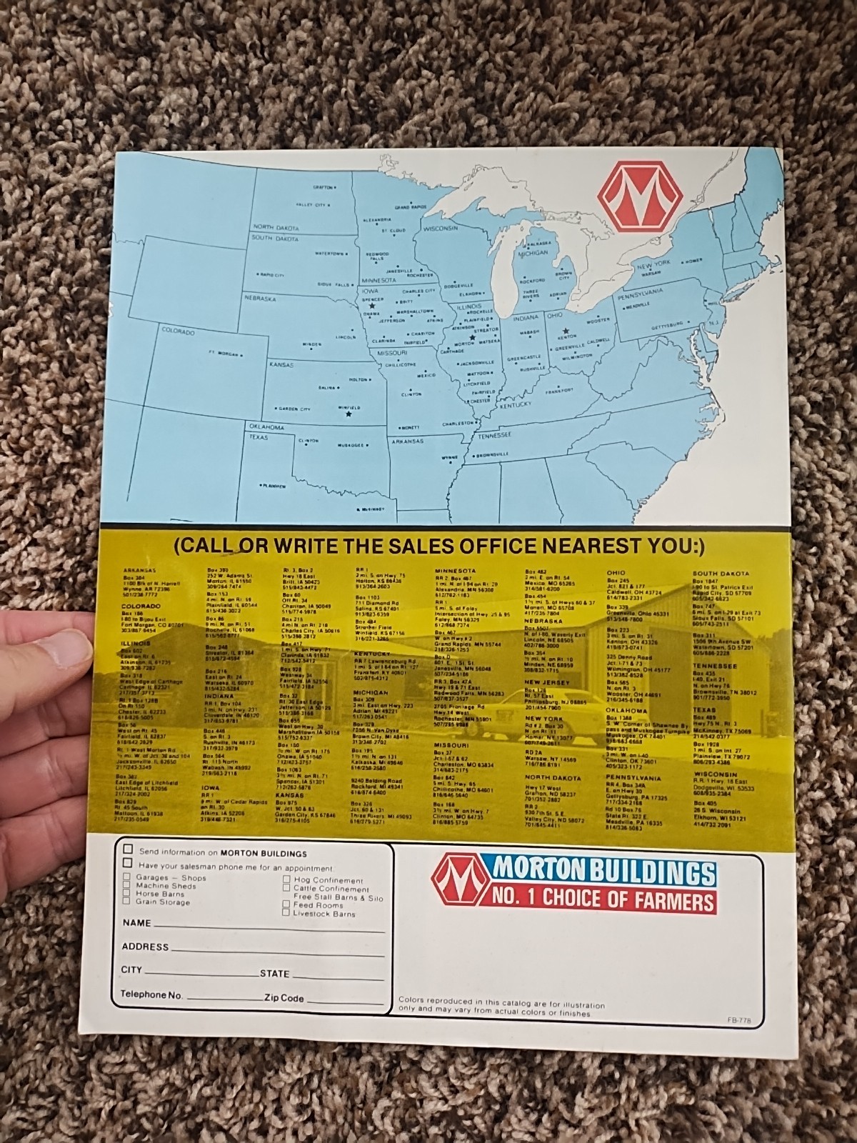 2 Morton Buildings Machine Farm Storage Facilities Sales Brochures 1978 1980