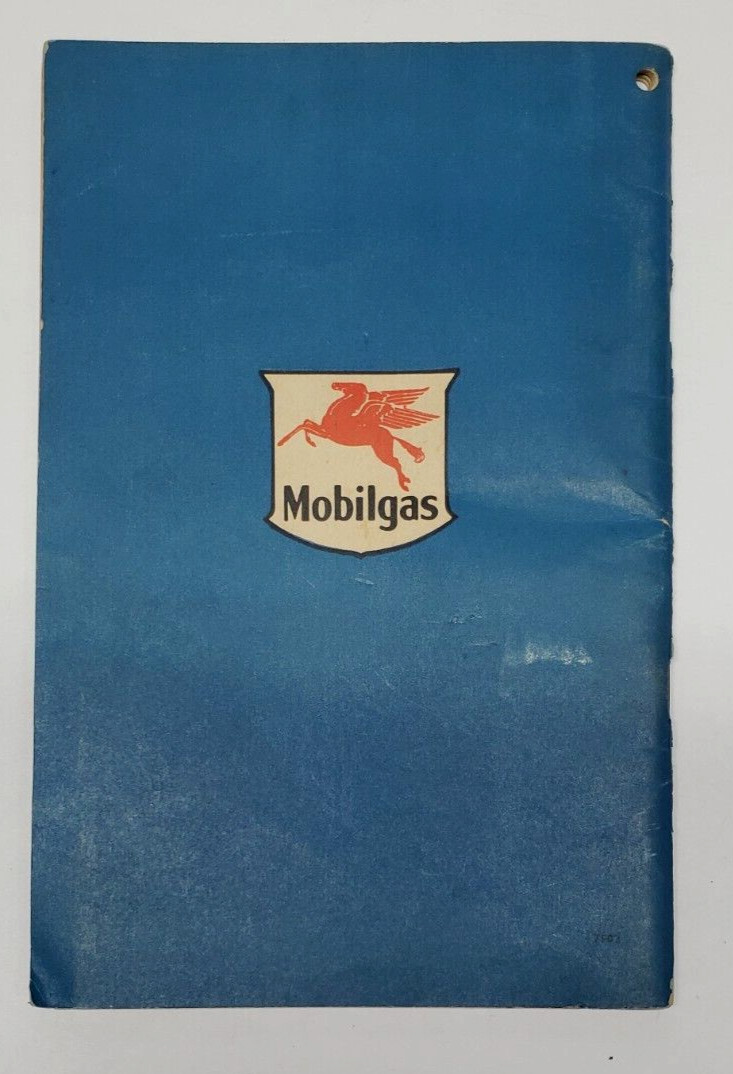 Vintage 1947 Mobilgas Flying Red Horse Farm Cash Account Book