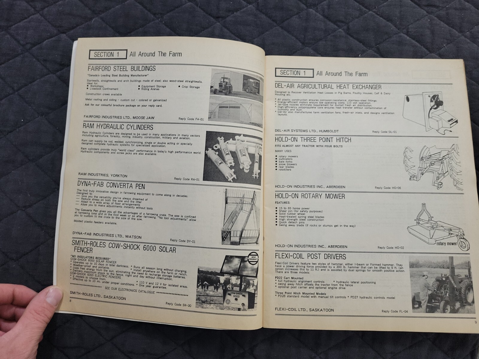 1987 Saskatchewan CANADA Implement Buyer&rsquo;s Guide Brochure Catalog AGRICULTURAL