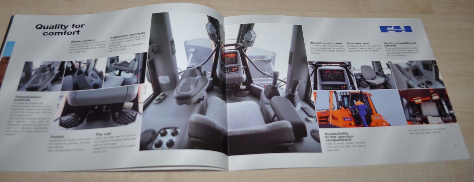 FIAT-Hitachi D180 Tractor Bulldozer Machinery Brochure Prospekt