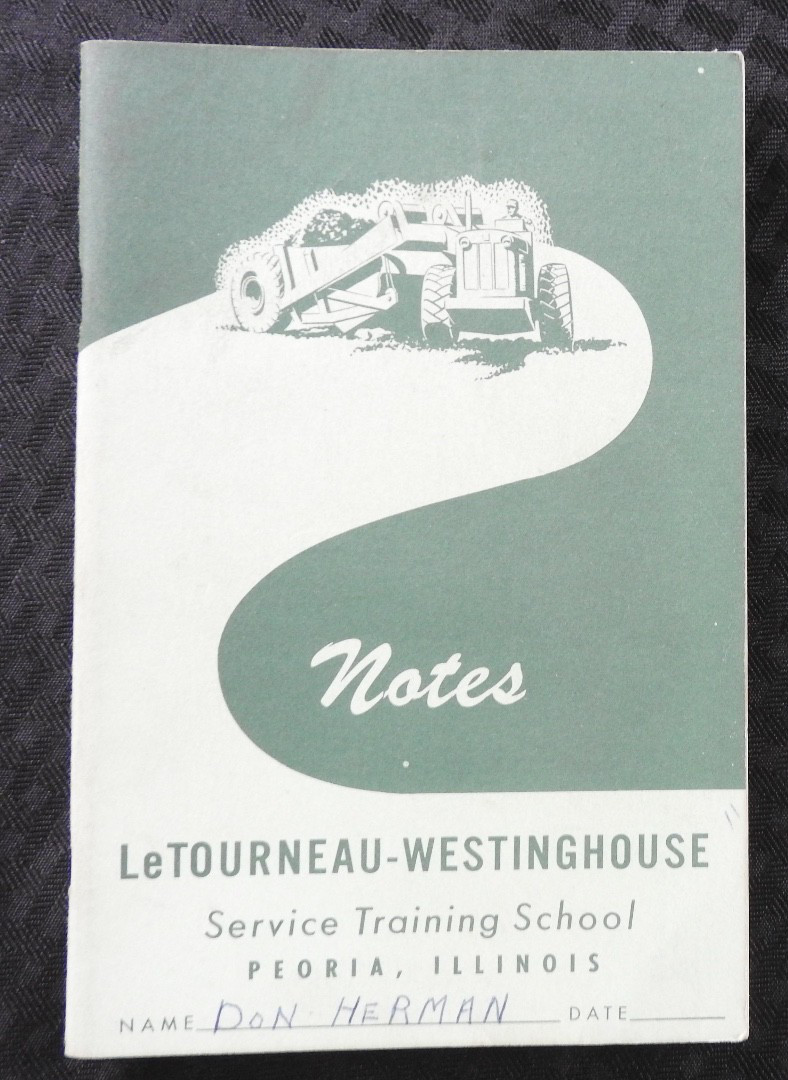 1953 1956 LeTourneau-Westinghouse Tractor Service School Manuals Peoria IL
