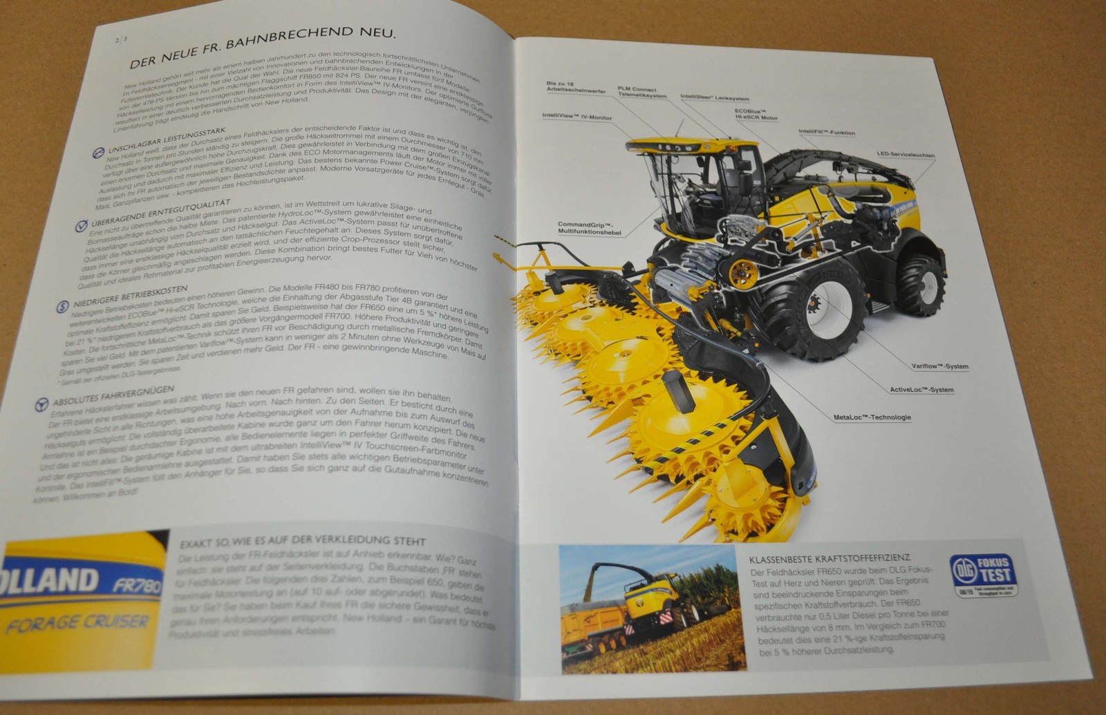 2015 New Holland FR Forage Cruiser Harvester Brochure Prospekt DE