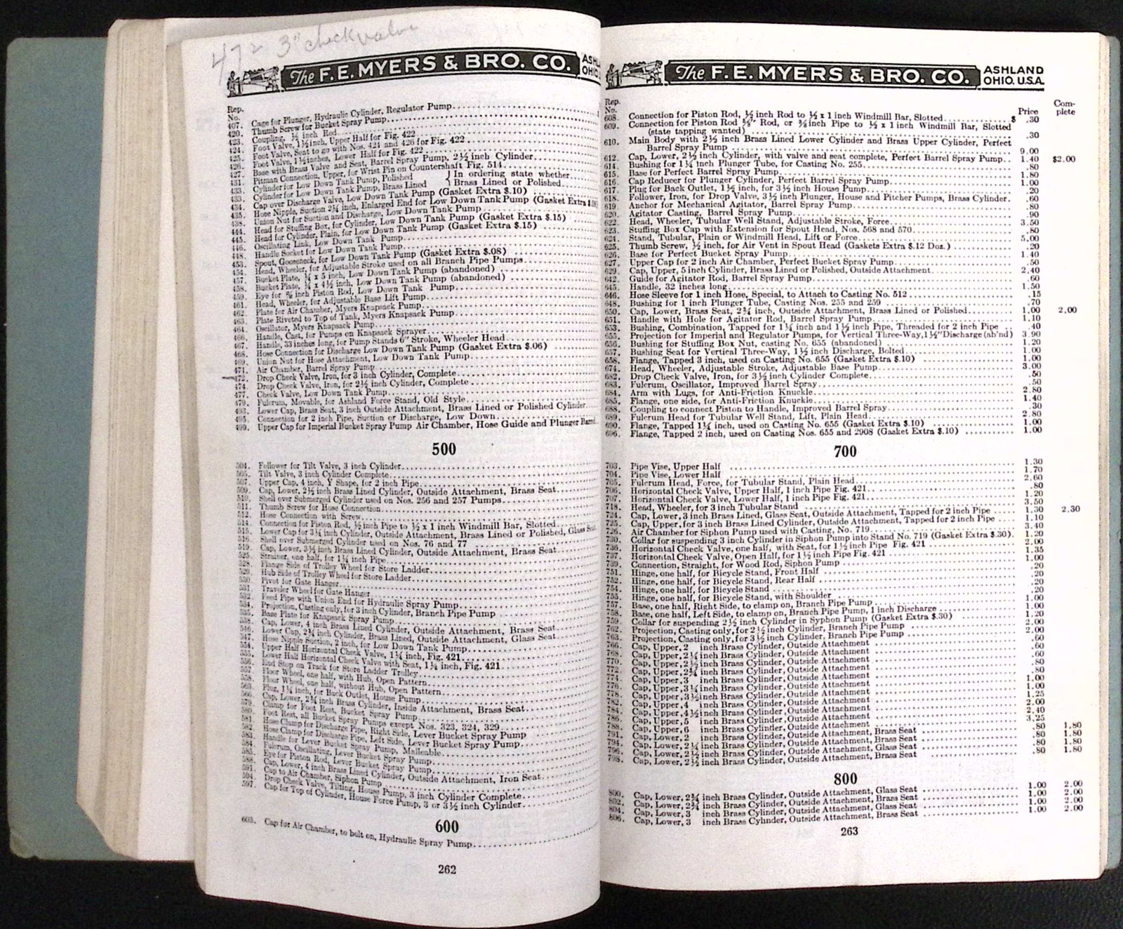 F.E. Myers & Bro Repair Catalog No R40 Pumps Water Systems Sprayers Cylinders