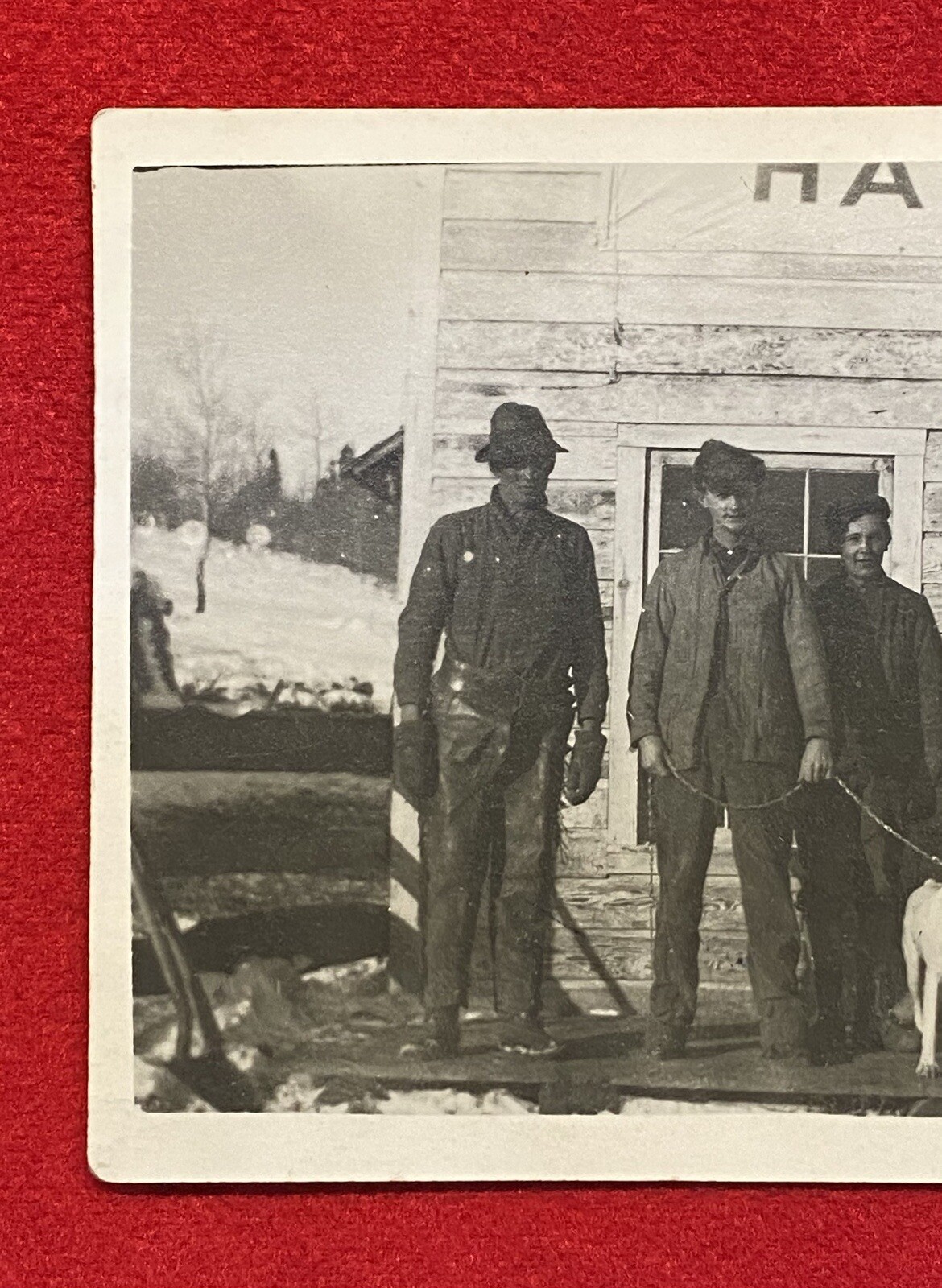 1900c **EARLY HAY & GRAIN STORE** ORIGINAL {UNUSED} REAL PHOTO POSTCARD (RPPC)!