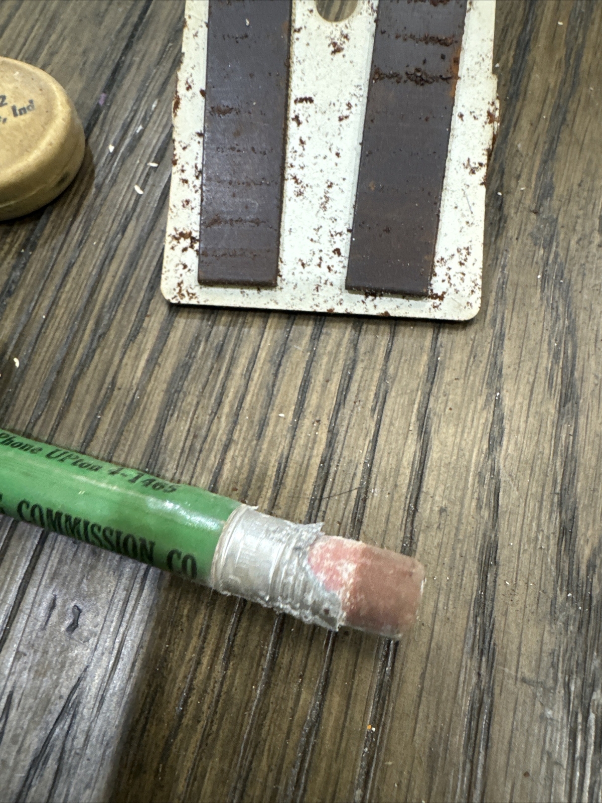 Antique Farm Advertising Pencil Clip And Tape Measure