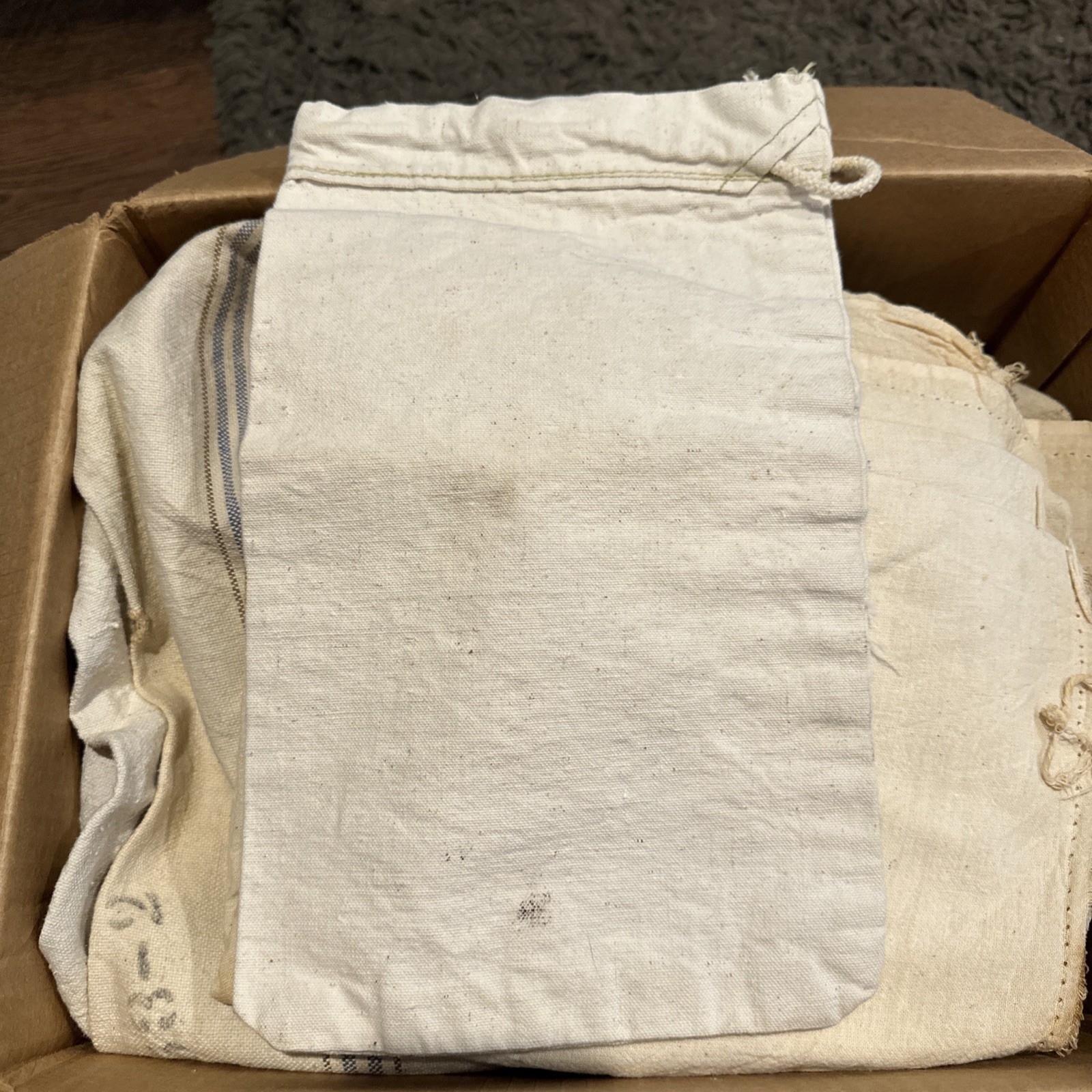 Vintage US DEPARTMENT OF AGRICULTURAL ADJUSTMENT AGENCY COTTON SACK 13×9