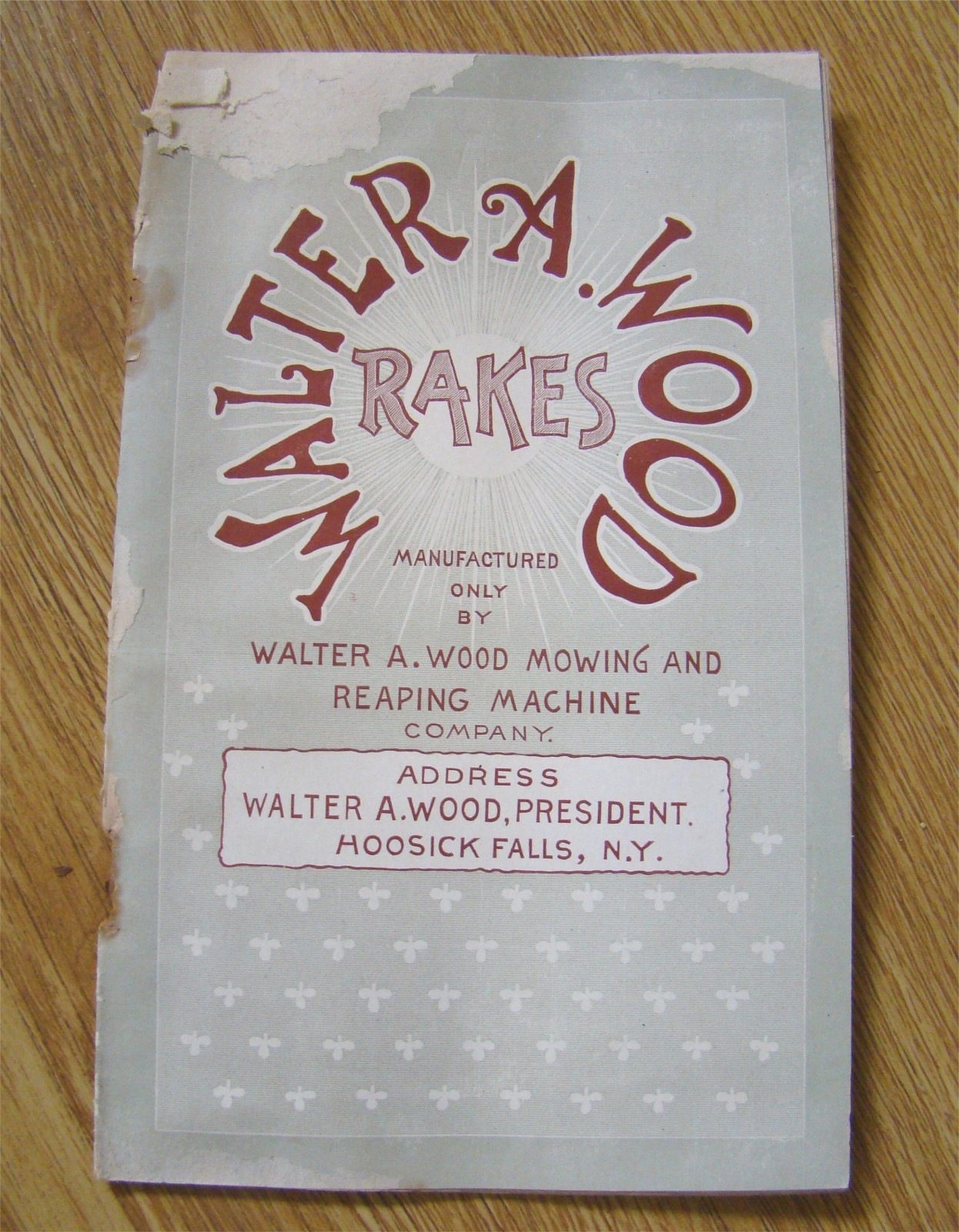 1800&rsquo;s Wood Horse Drawn Hay Rake Catalog Antique Farm Implement old farming