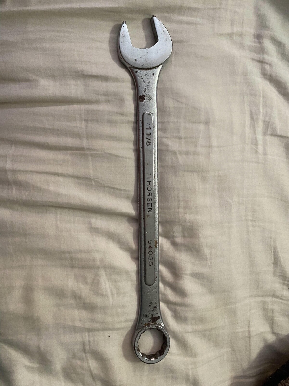 1 1/8&Prime; #54036 thorsen combination wrench in good shape used