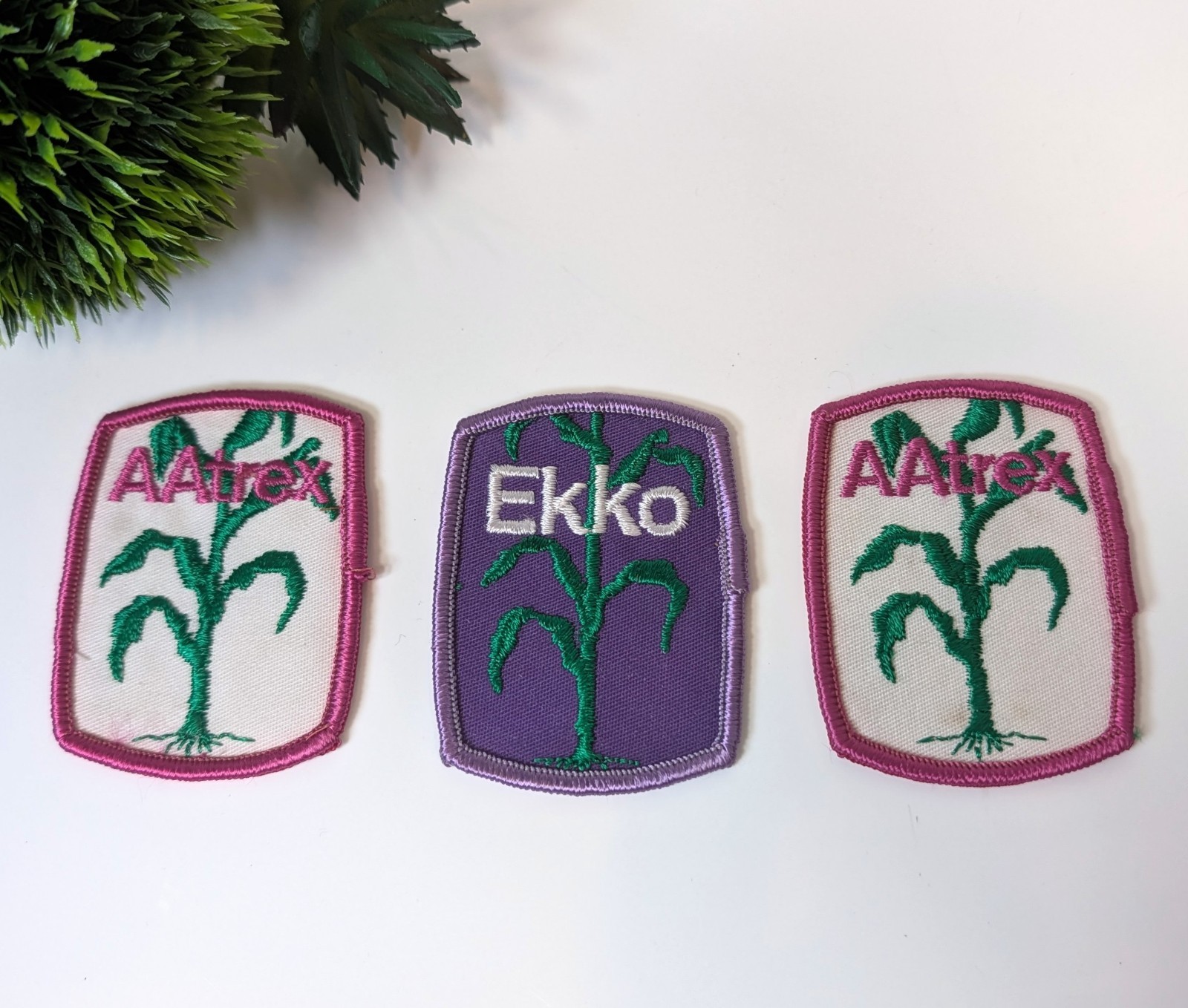 Lot of 3 Ekko Aatrex Farm Agriculture Herbicide farming embroidered Jacket Patch