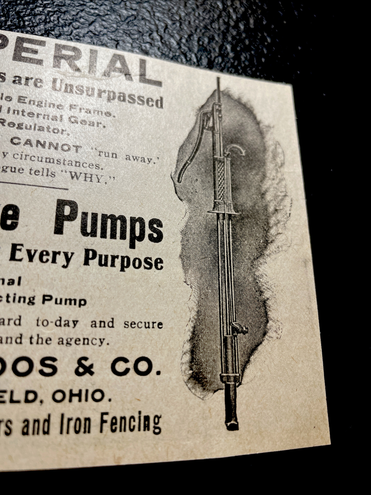 1907 Imperial Windmills & Buckeye Pumps Farm Advertising – Springfield – Ohio