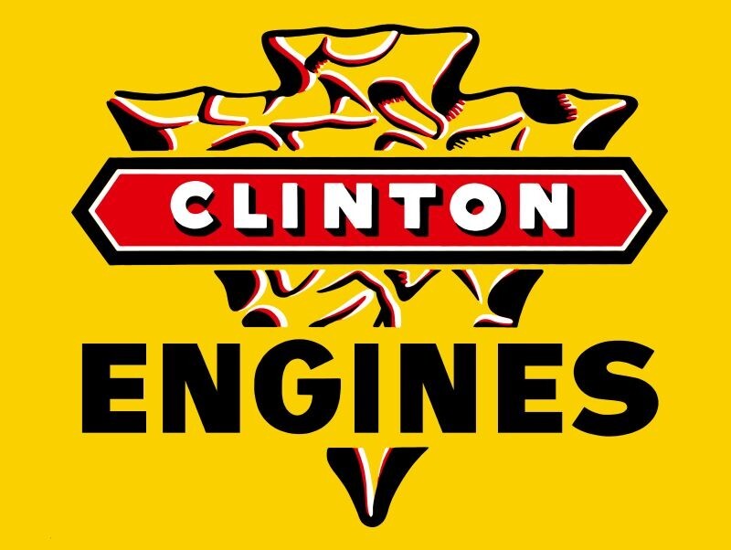 Clinton Engines of Iowa NEW Metal Sign 24&Prime;x30&Prime; USA STEEL XL Size 7 lbs.