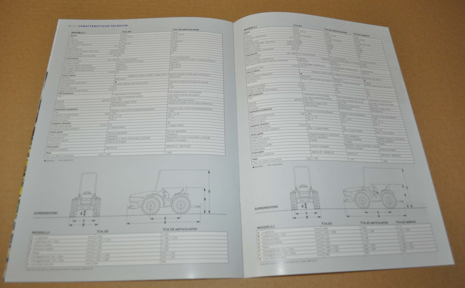 2013 New Holland TI4 Tractor Brochure Prospekt IT