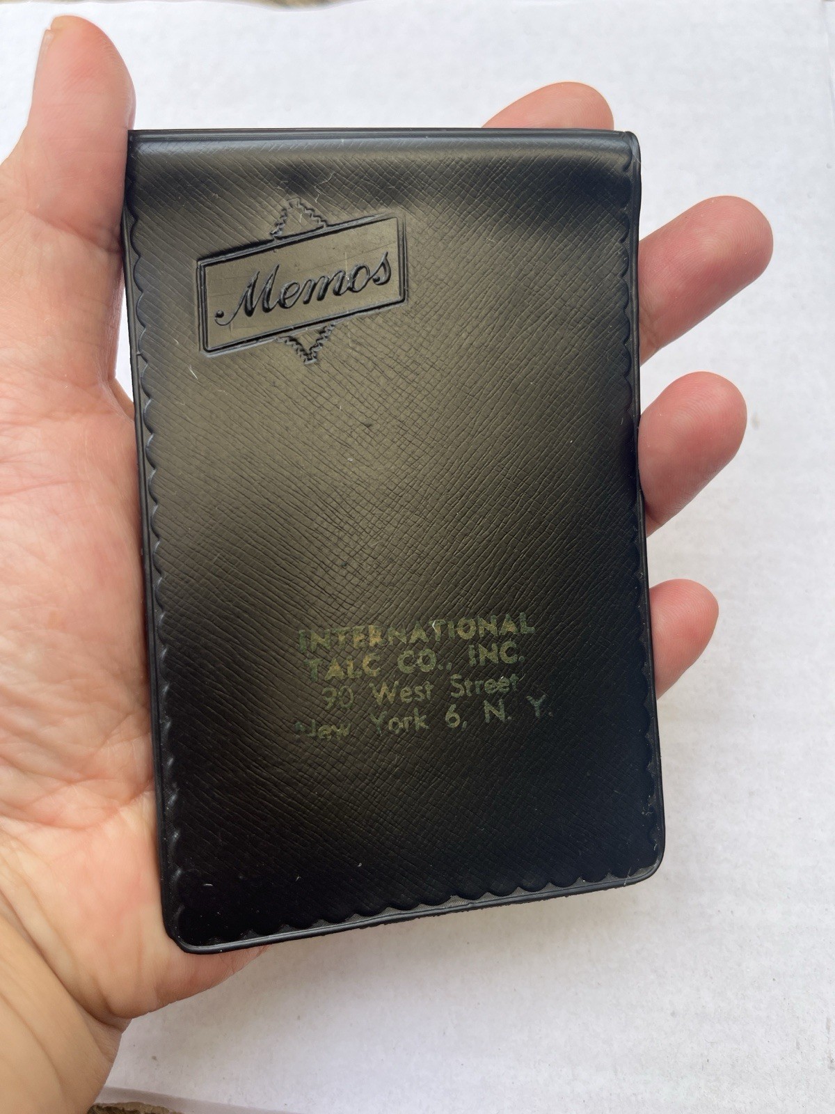 VELSICOL 1962 1965 Calendar Pocket Note Book Memo Pad Advertising Talc Co Inc NY