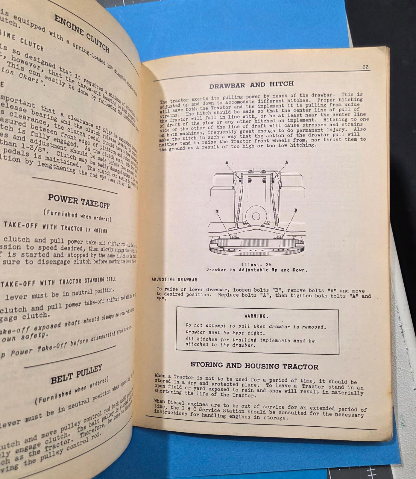 Vintage McCormick Deering WD 9 Tractor Manual 1941 WWII Tires