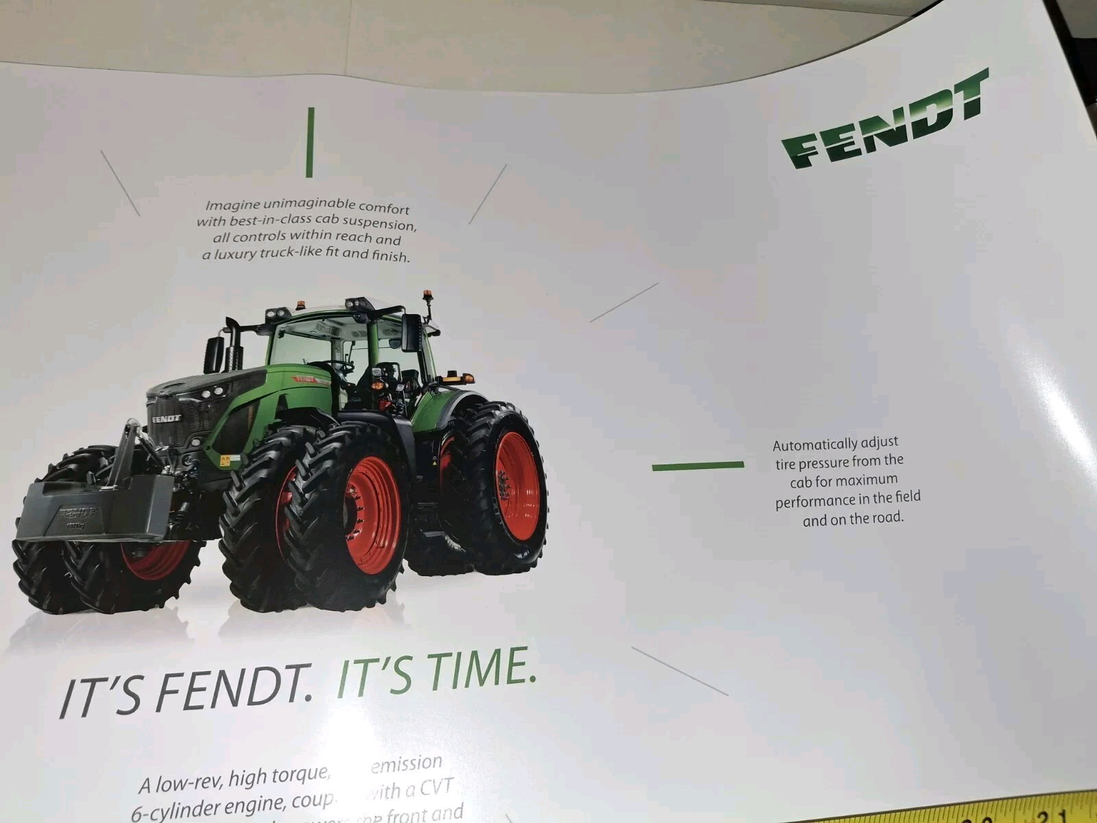 Fendt Tractor 13×24  » It&rsquo;s Fendt, It&rsquo;s Time » Poster-New