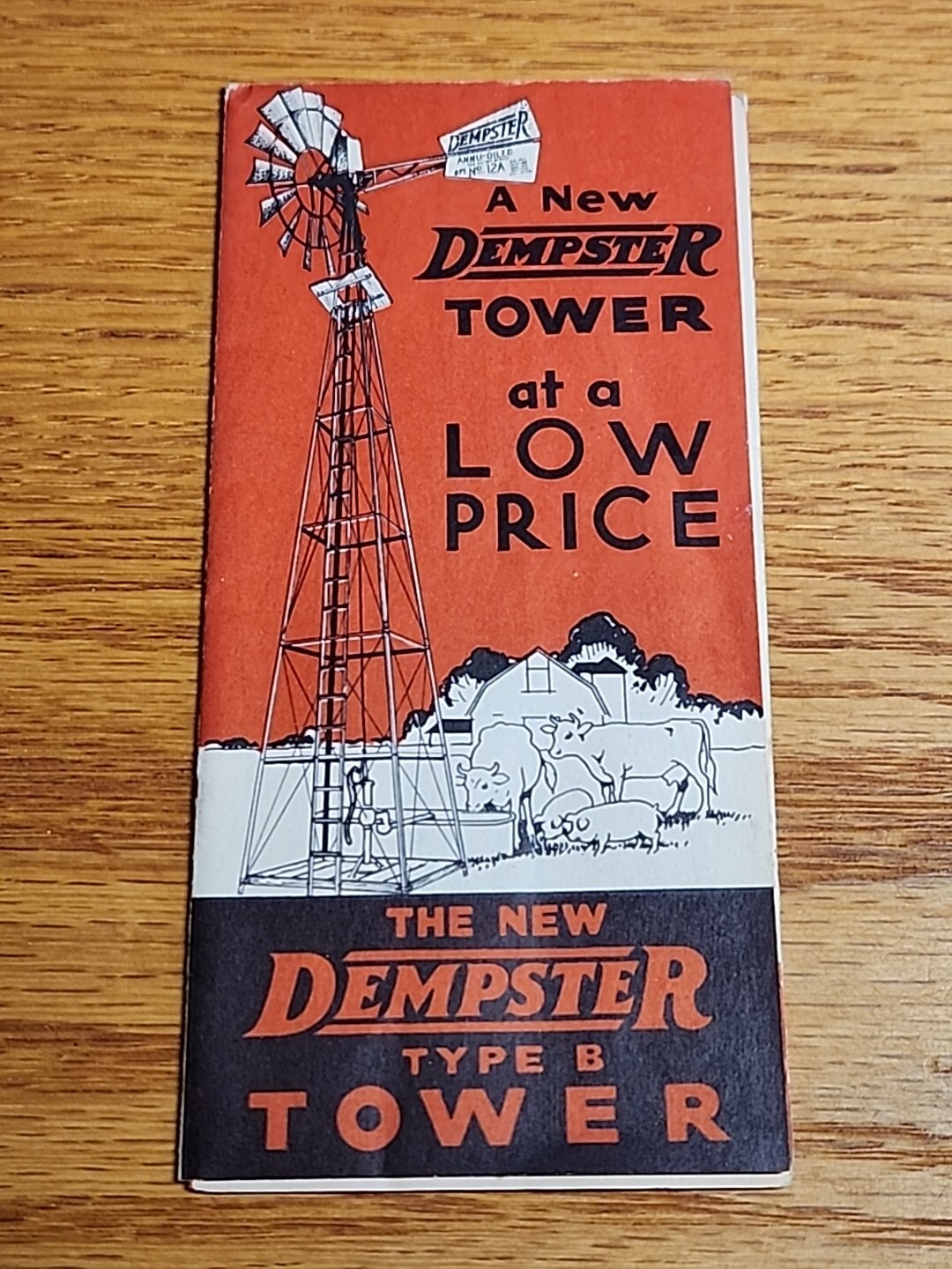 Dempster Windmill Type B Tower Brochure Advertising Beatrice NE Nebr Nebraska