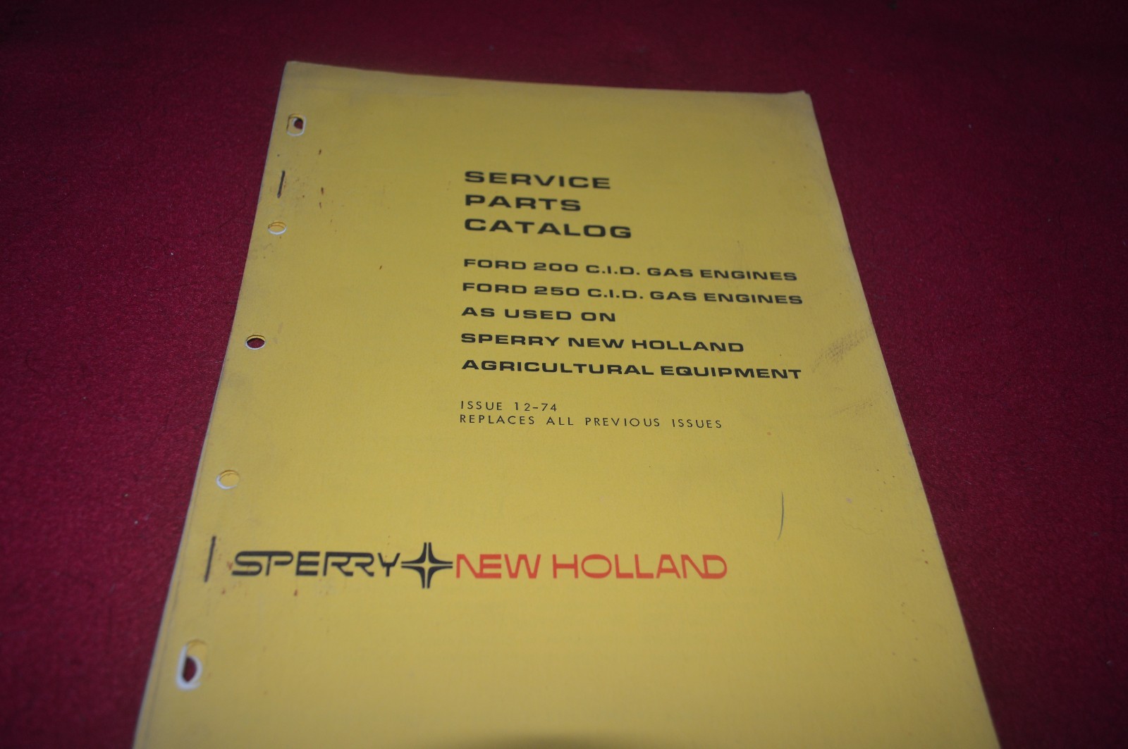 New Holland 200 250 Ford Gas Engine Dealer&rsquo;s Parts Book DCPA6