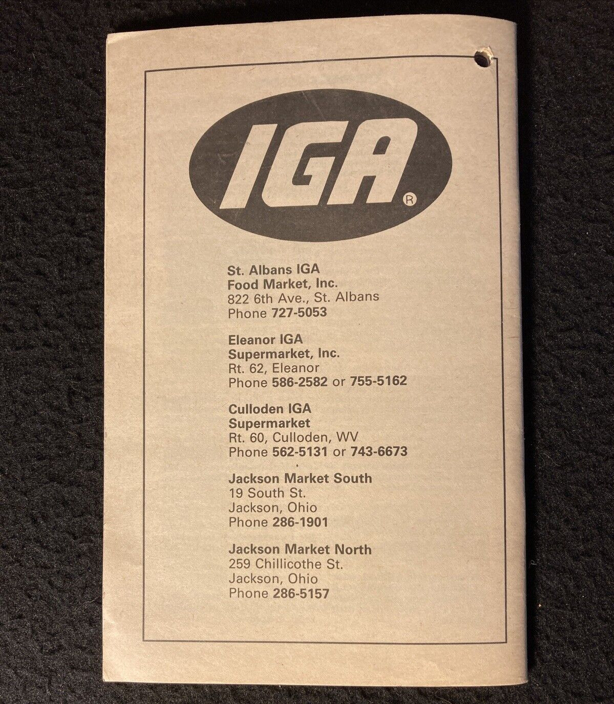 1991 Farmers Almanac from IGA Stores Vol 174 Planting Calendar Agricultural Plan