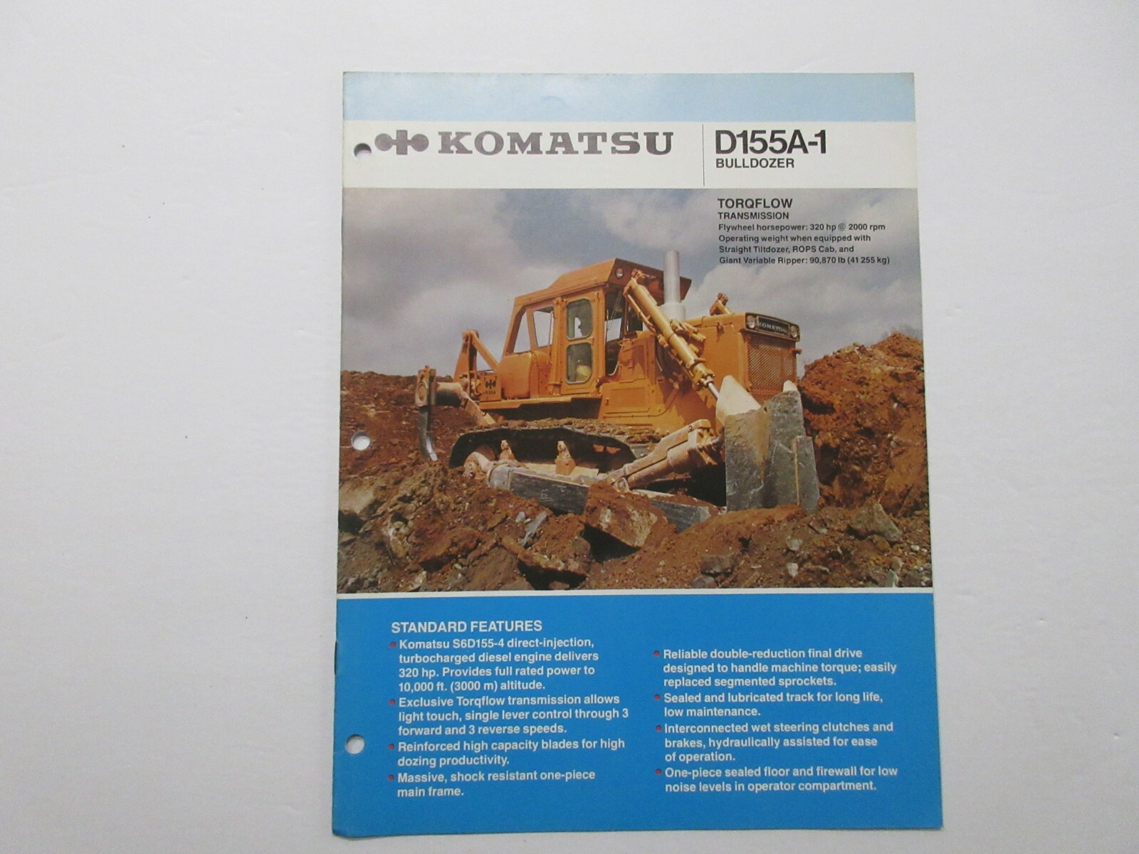 Komatsu D155A-1 Bulldozer Brochure