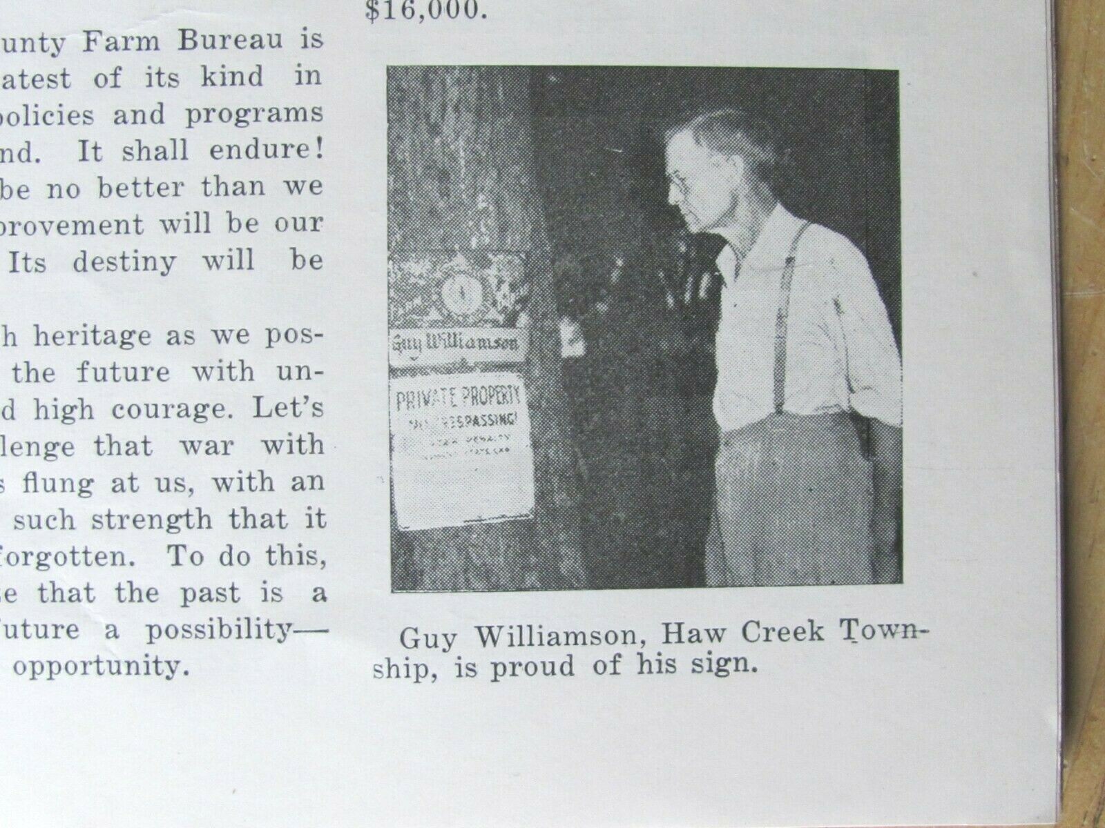 KNOX COUNTY ILL FS FARM BUREAU 25 & 40 YEARS ANNIVERSARY MAGAZINE 1943 & 1958