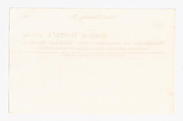 1860&rsquo;s ADV Invoice Martin Adams American Cow Milking Machine South Royalton VT