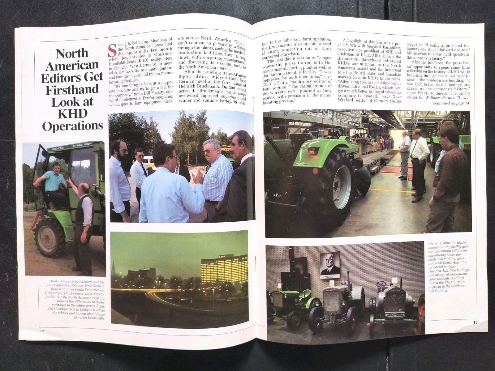 AGCO Allis Landhandler Magazine 1988 Rotary Combine Cover Tractor