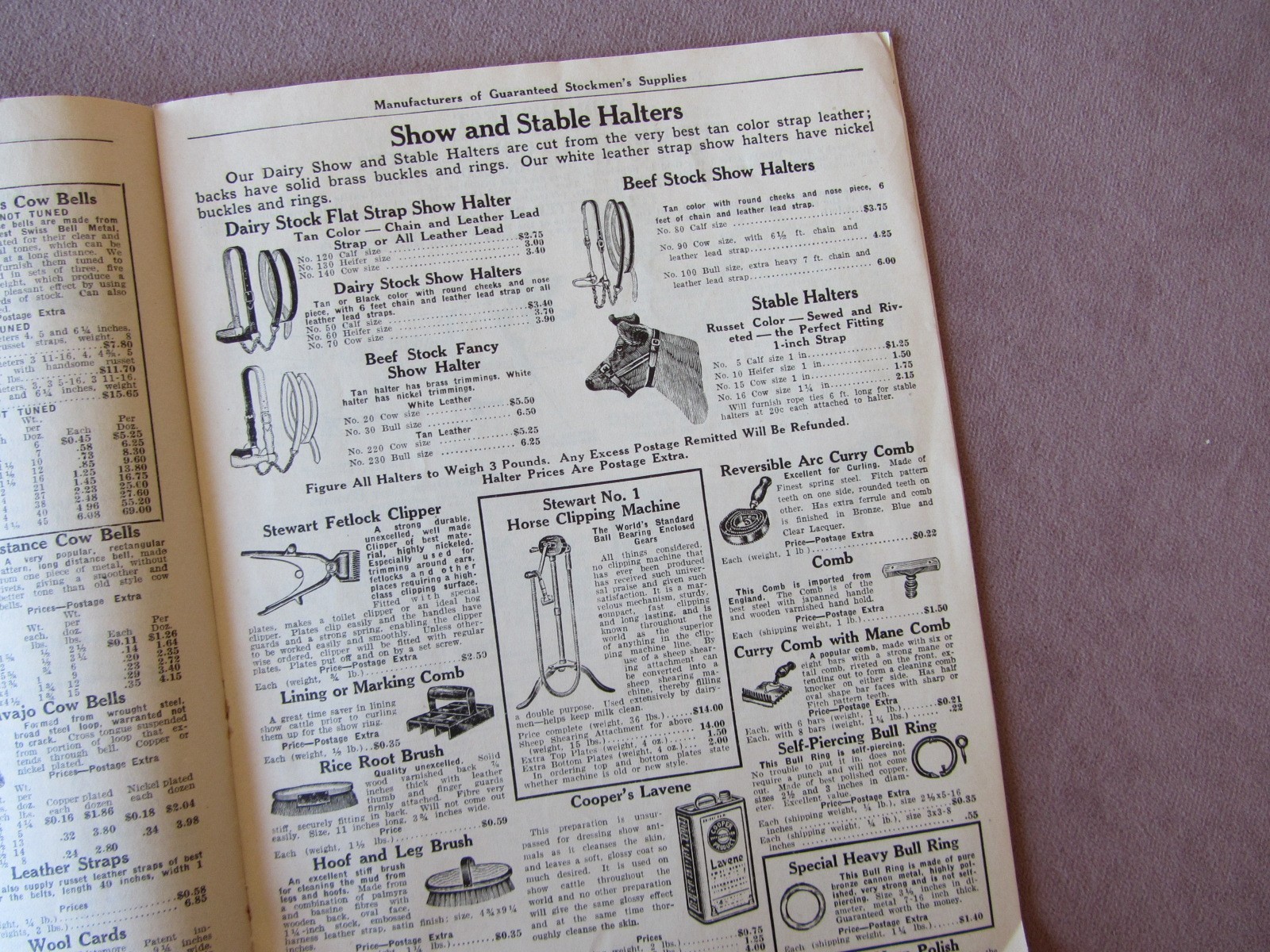 Vintage c1930 F.S. Burch’s Stockmen’s Supplies Catalog Tools Chemicals Prices