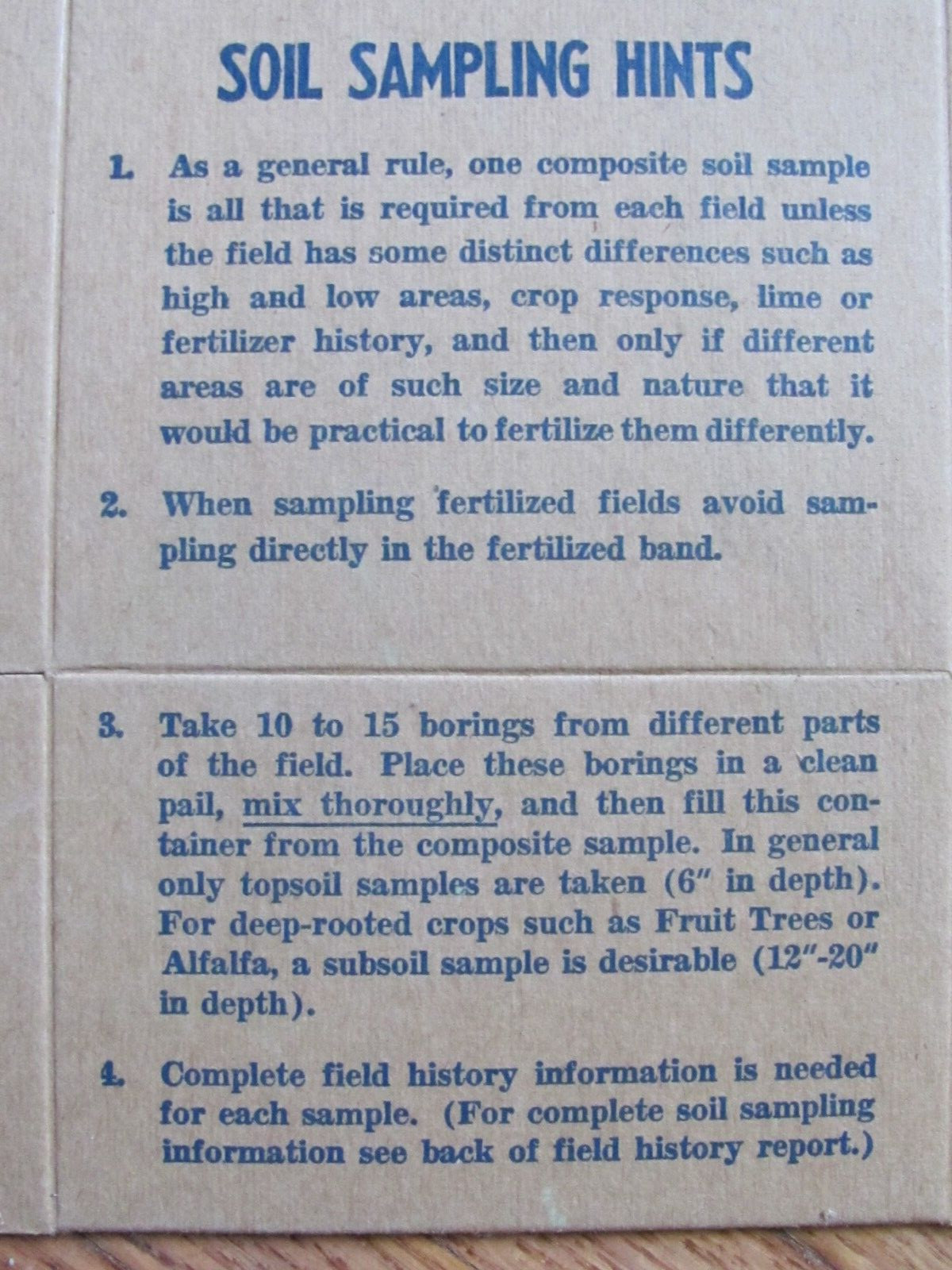 3 BOXES SOIL SAMPLE AMERICAN AGRICULTURE CHEMICAL CO FULTON IL FARM FERTILIZER