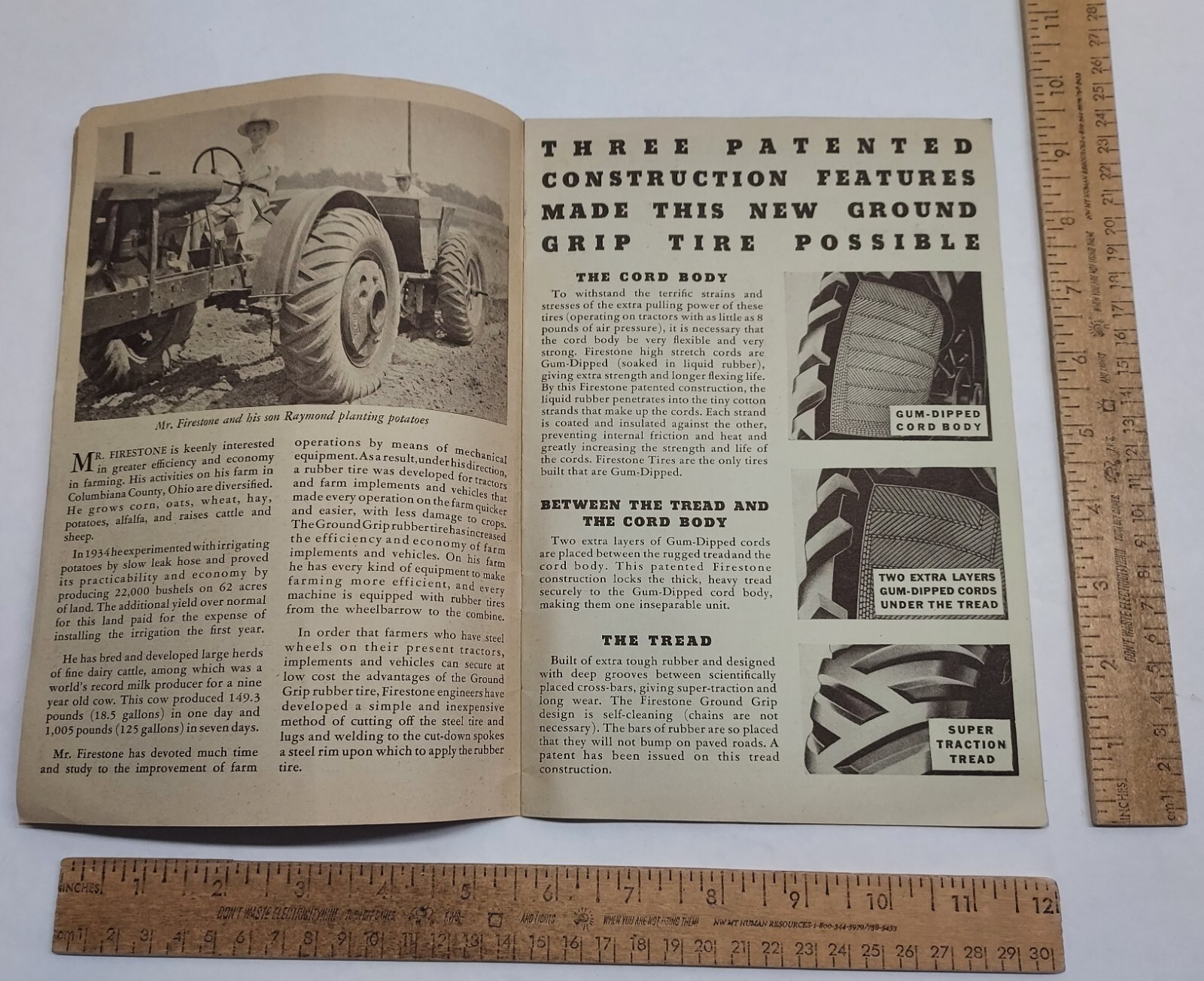 1935 – Firestone CATALOG – TIRES – AUTO SUPPLIES For FARM USE – listing #7373