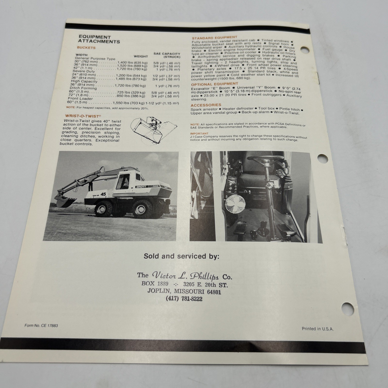 Case 45 Cruz-Air Series B Excavator Brochure