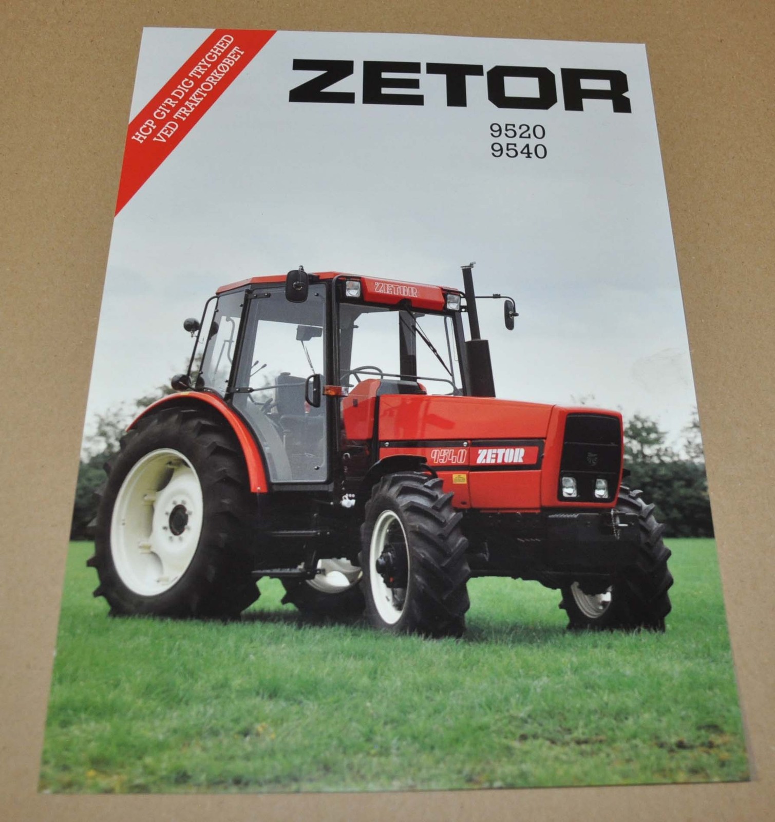 Zetor 9520 9540 Tractor Specification Brochure Prospekt DK