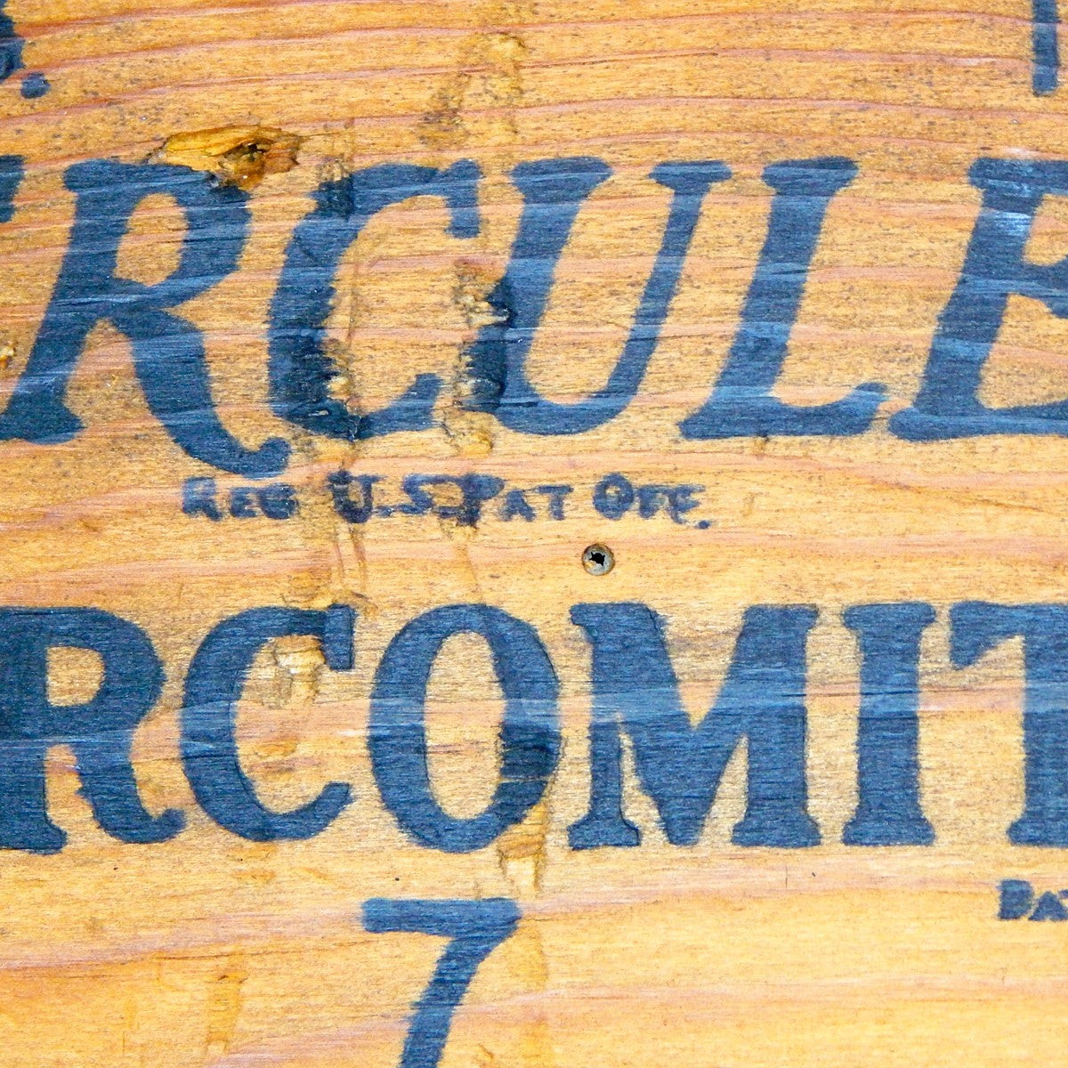 Vintage Hercules Gun Powder Crate Face