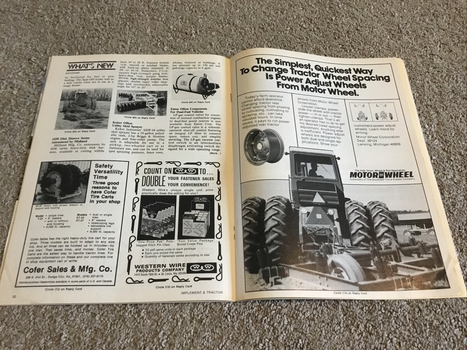 Implement & Tractor Magazine February 7, 1981 Farming Agriculture Vintage Ads J