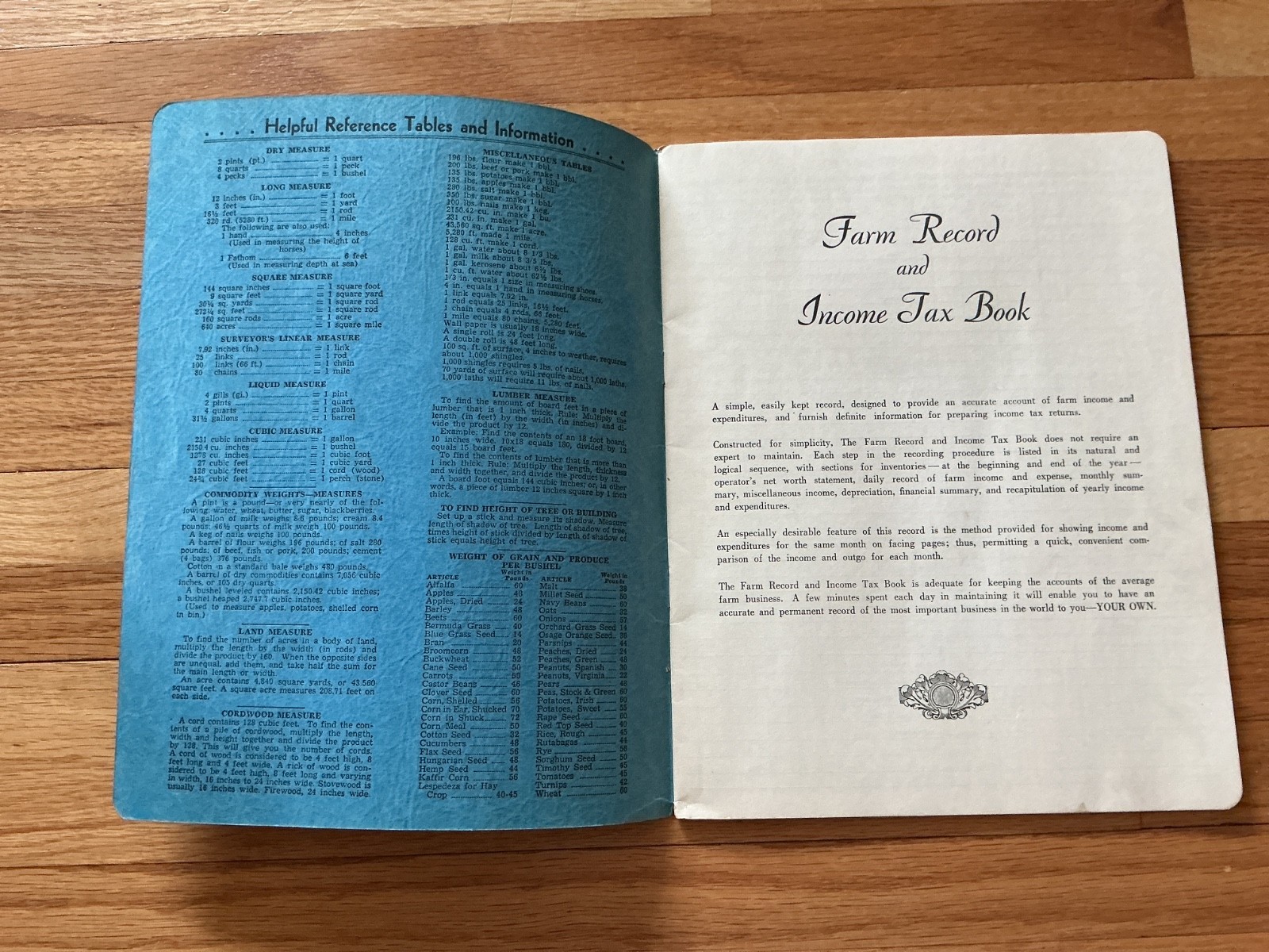 Vtg, 1949 Farm Acct. Record Book – Wieland Ford Dealership, Le Sueur, Minnesota