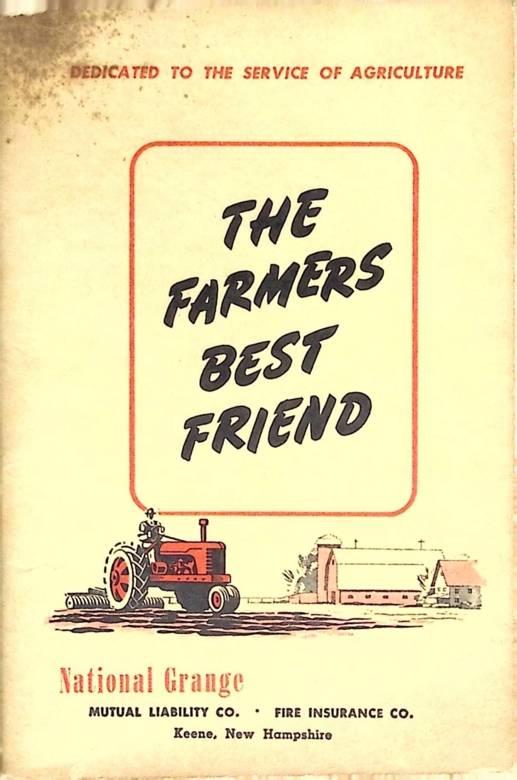 1949 The Farmers Best Friend National Grange Farm Safety Statistics Booklet