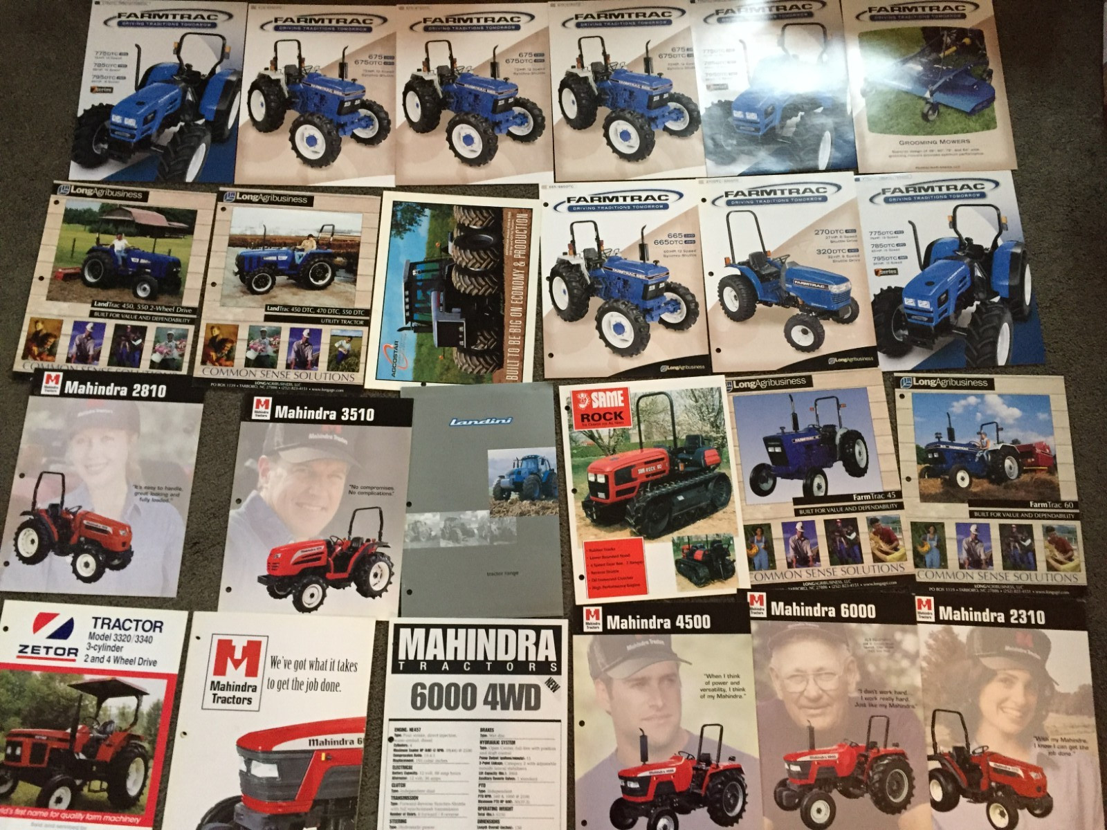 MASSIVE Lot of 113 Mixed &Rare tractor & equipment brochures Literature
