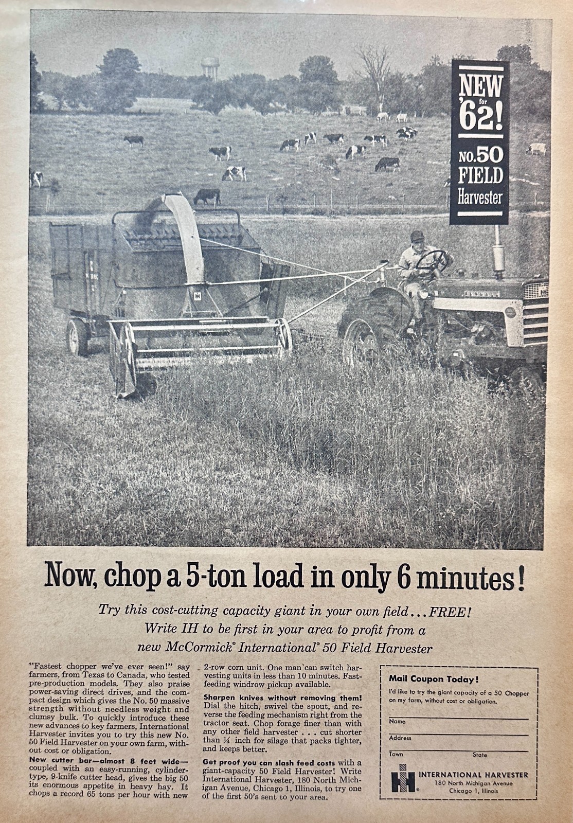 Lot of (6) McCormick International Farm Equipment Ad Early 60&rsquo;s #5090 set
