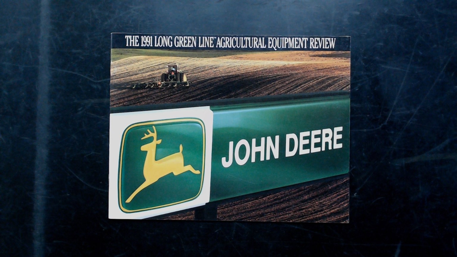 John Deere 1991 Agricultural Equipment Review Brochure Vintage Green