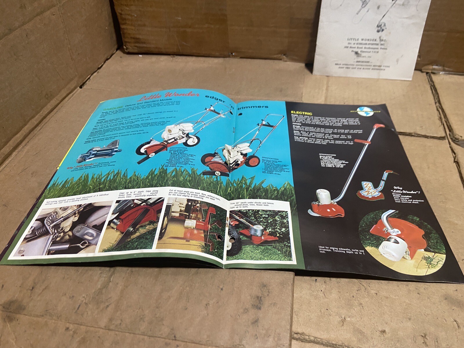Little Wonder Hedge Trimmer Edger Mower Brochure + Model 8 16 30 Parts List 1964