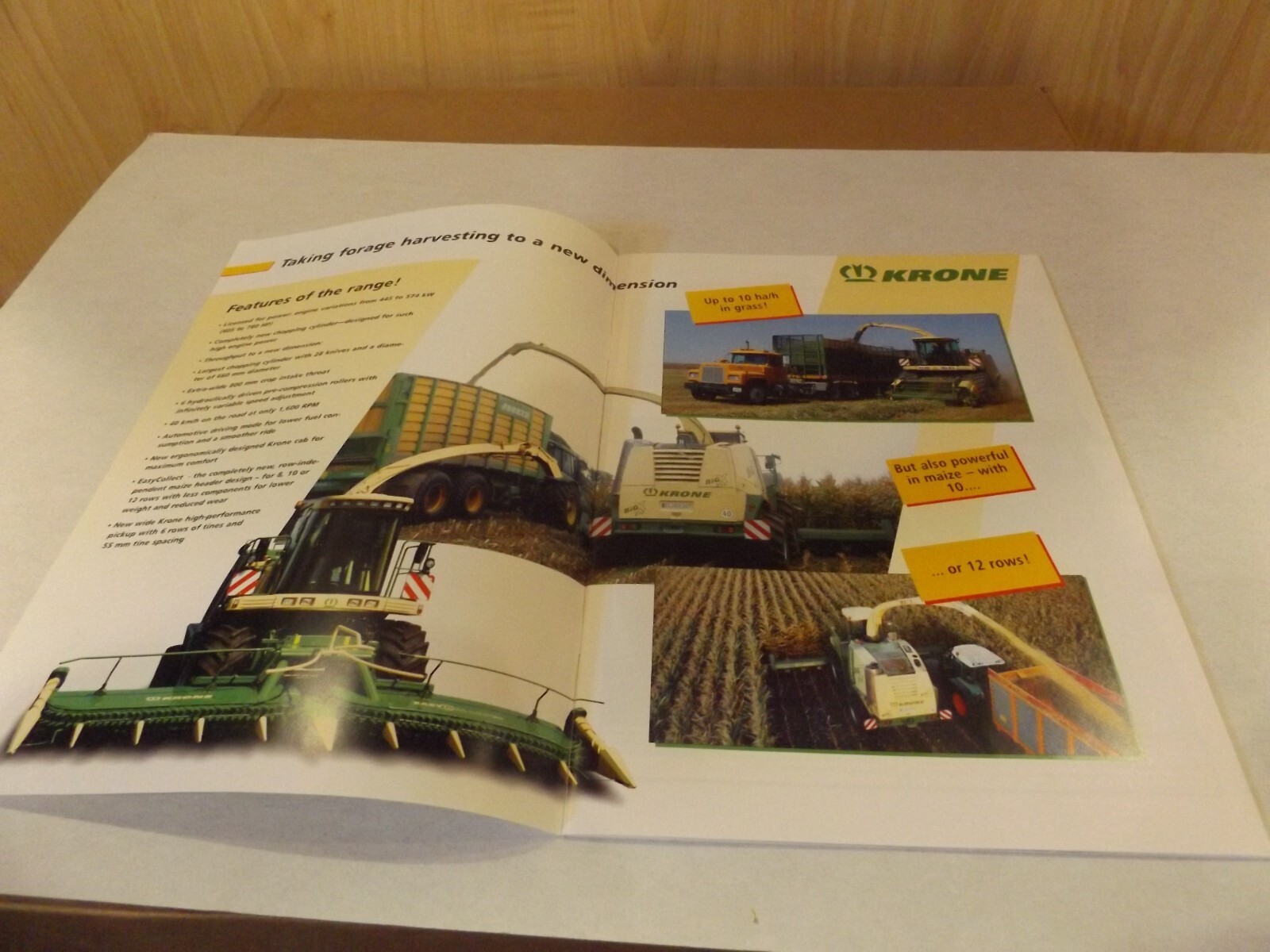 KRONE BIG X PRECISION CROP FORAGE HARVESTER. LITERATURE # BIGX 0401-0196