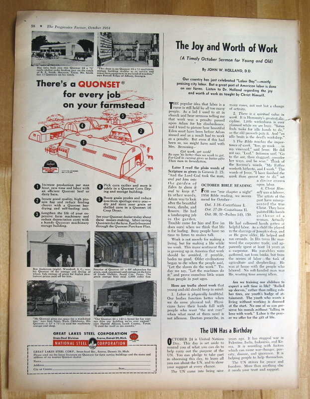 Original 1954 Building Products Ad Features Russell Ridge of Albany Georgia