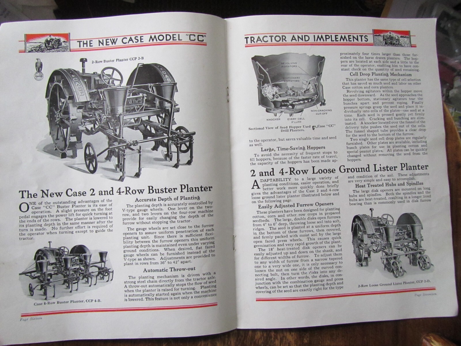ORIGINAL VINTAGE CASE TRACTOR MODEL C C BROCHURE NICE