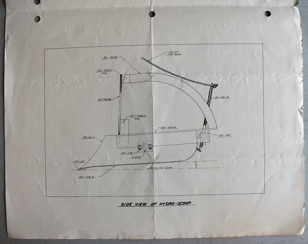 Hydro Scoop Ford Tractor 1950s Instructions & Repair Parts List Brochure Catalog